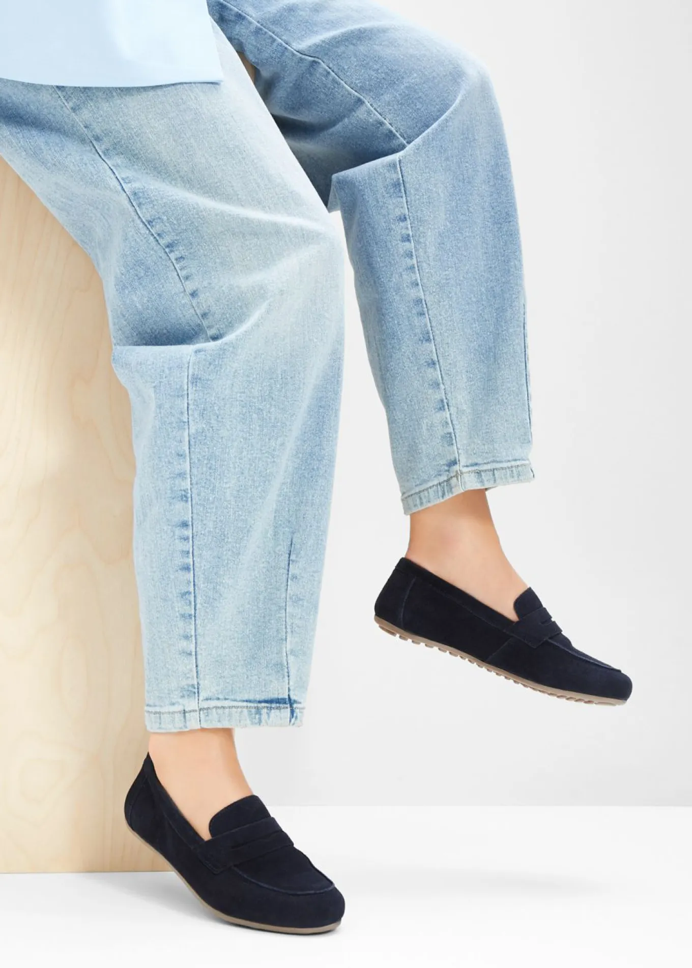 Mocasines de ante