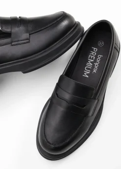 Mocasín de piel