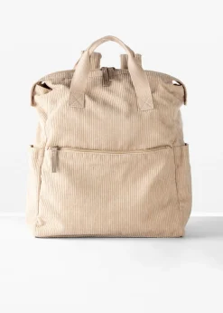 Mochila con aspecto de pana