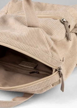 Mochila con aspecto de pana