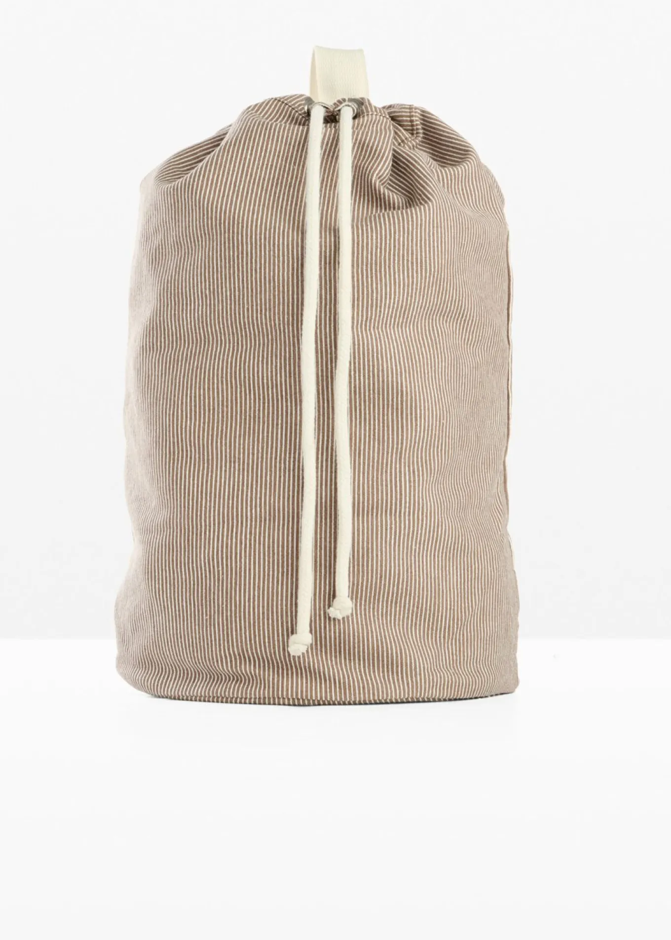 Mochila de lona con rayas