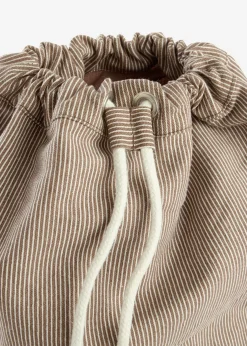 Mochila de lona con rayas
