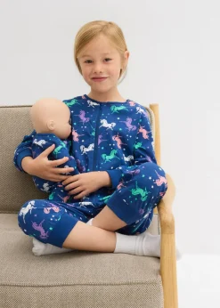 Mono de pijama de niña + mono de muñeca (2 piezas)