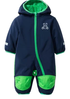 Mono de tejido softshell con forro polar y capucha