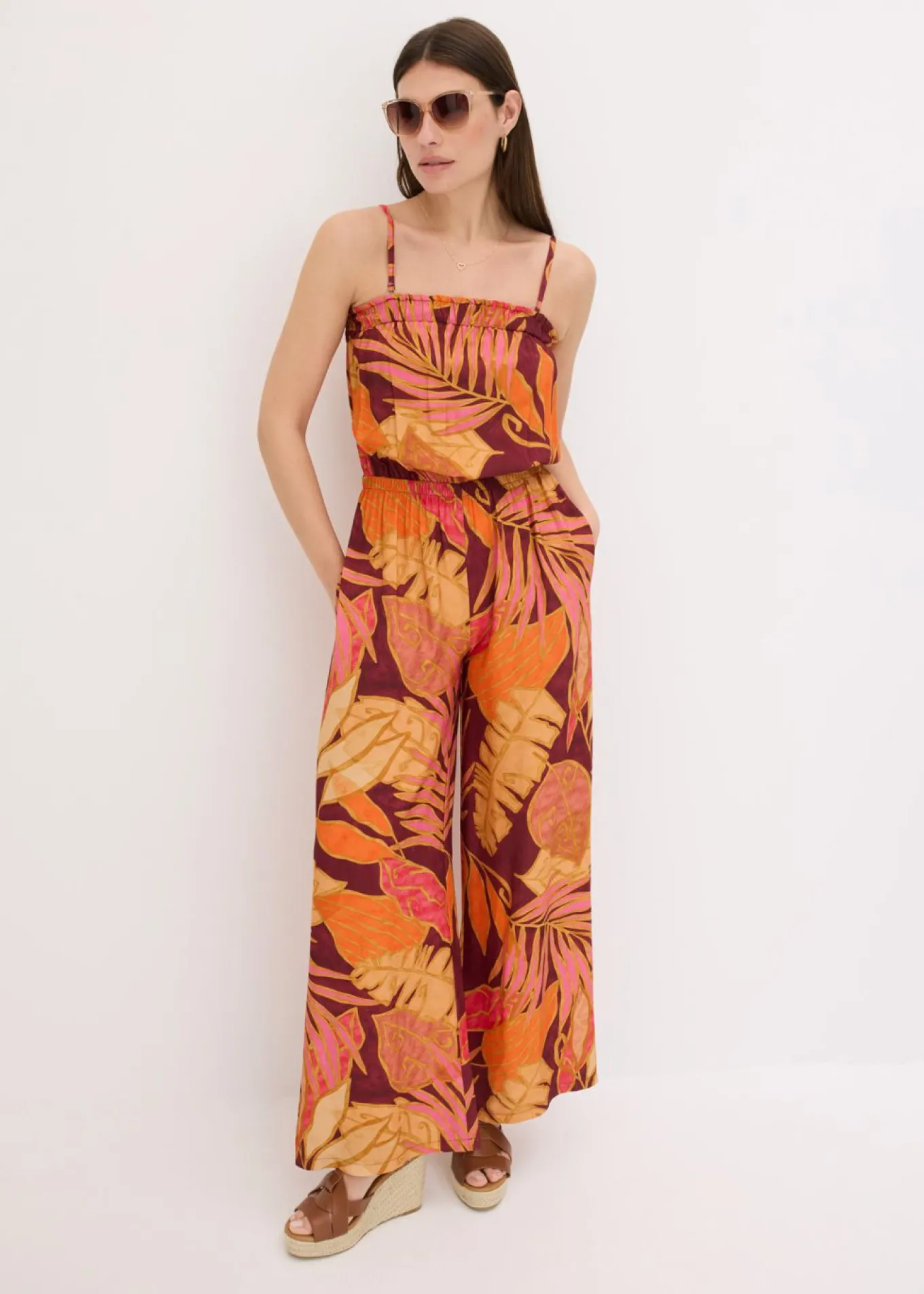 Mono estampado de viscosa fluida