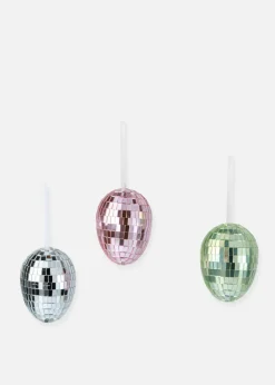 Objeto decorativo Huevos brillantes (3 unidades)