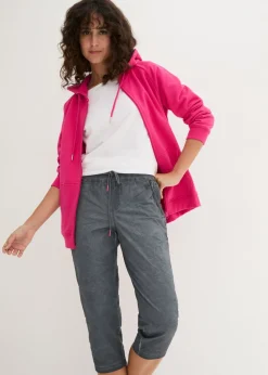 Pantalón 3/4 con cordón en contraste