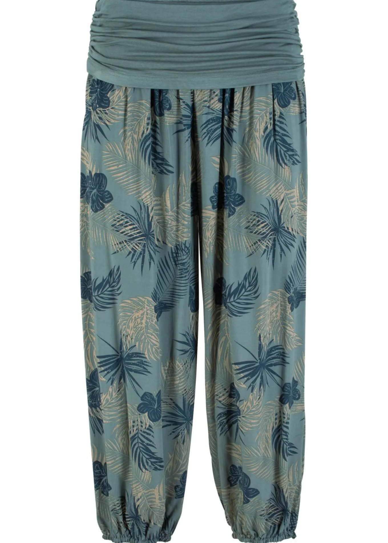 Pantalón 3/4 de mezcla de viscosa fluida