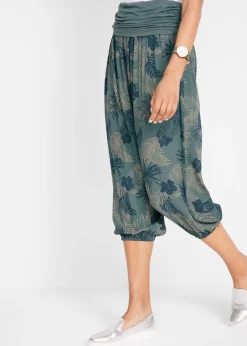 Pantalón 3/4 de mezcla de viscosa fluida