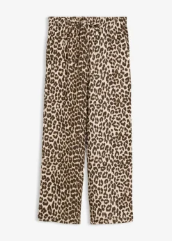 Pantalón 2 en 1 de muselina pura de algodón para durante y después del embarazo
