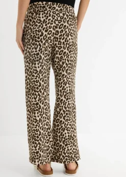 Pantalón 2 en 1 de muselina pura de algodón para durante y después del embarazo
