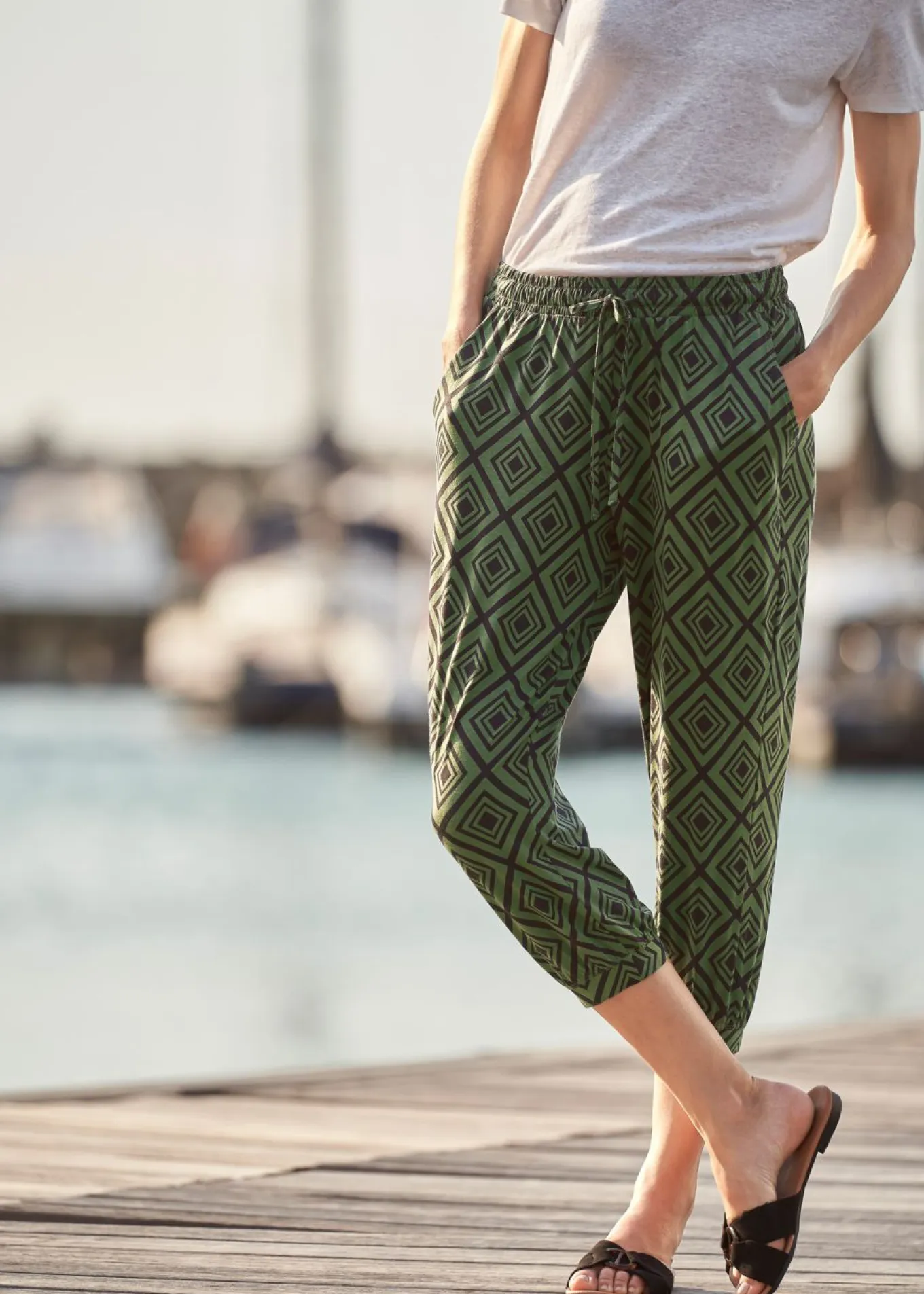 Pantalón 3/4 estampado