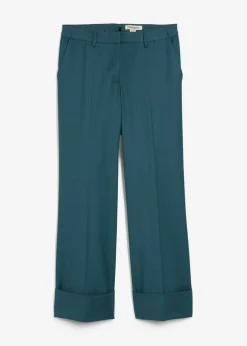 Pantalón acampanado con contenido de lana