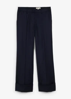 Pantalón acampanado con contenido de lana