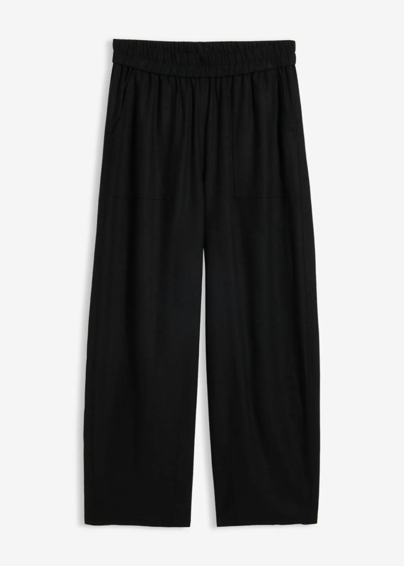 Pantalón acampanado de mezcla de lino ligero