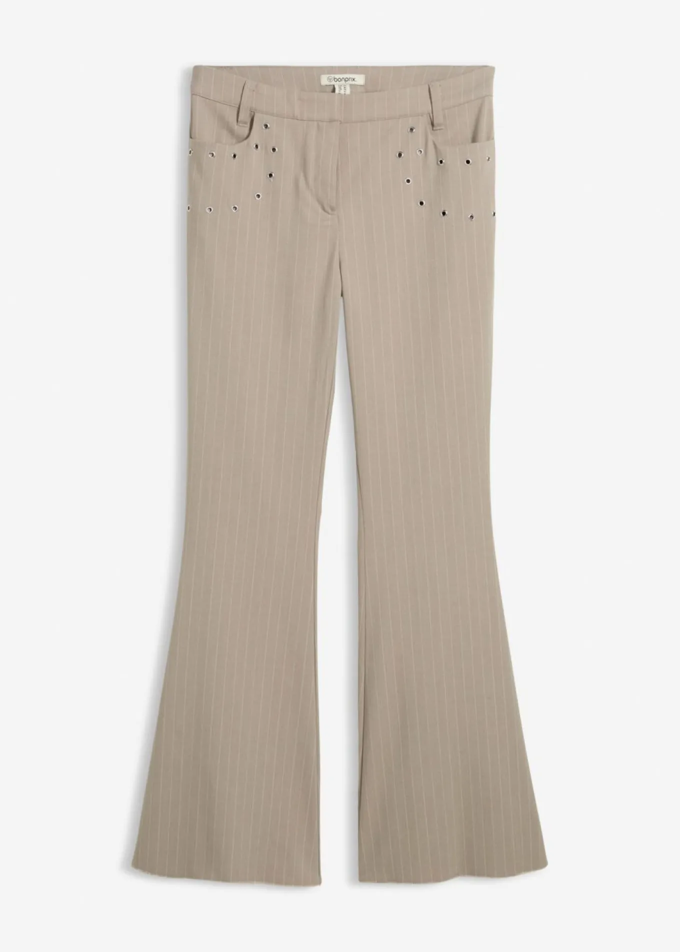 Pantalón acampanado de mezcla de viscosa fluida