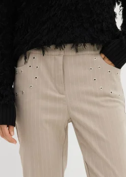 Pantalón acampanado de mezcla de viscosa fluida