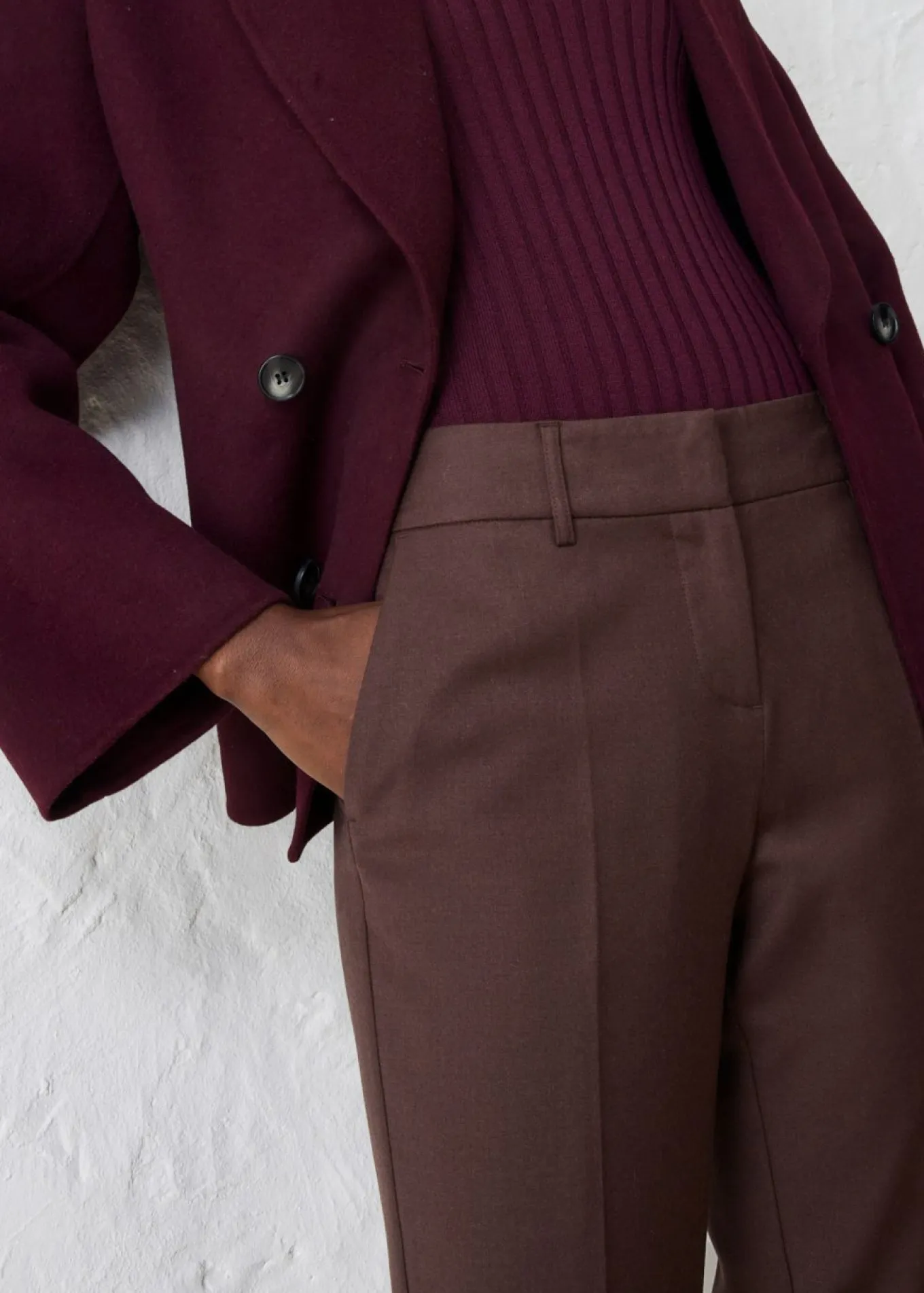 Pantalón ajustado con lana