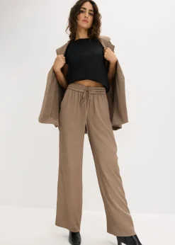 Pantalón ancho con cinturilla cómoda