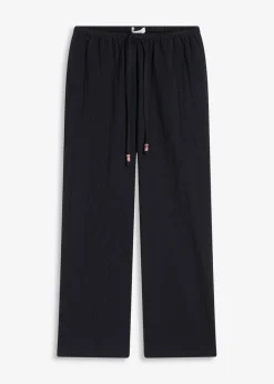 Pantalón ancho con efecto estructurado