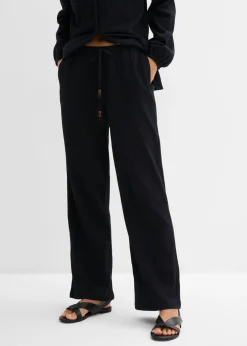 Pantalón ancho con efecto estructurado