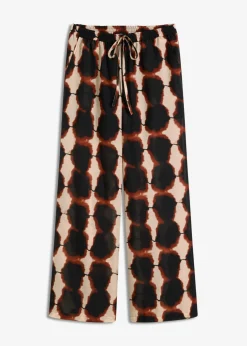 Pantalón ancho con estampado batik