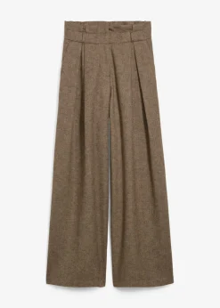 Pantalón ancho con lana