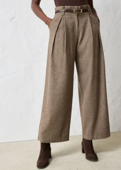 Pantalón ancho con lana