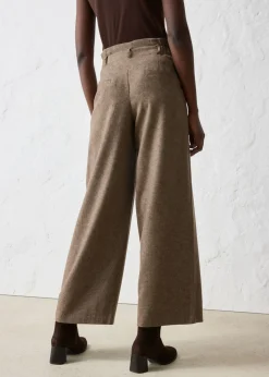 Pantalón ancho con lana