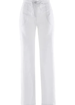 Pantalón ancho con lino