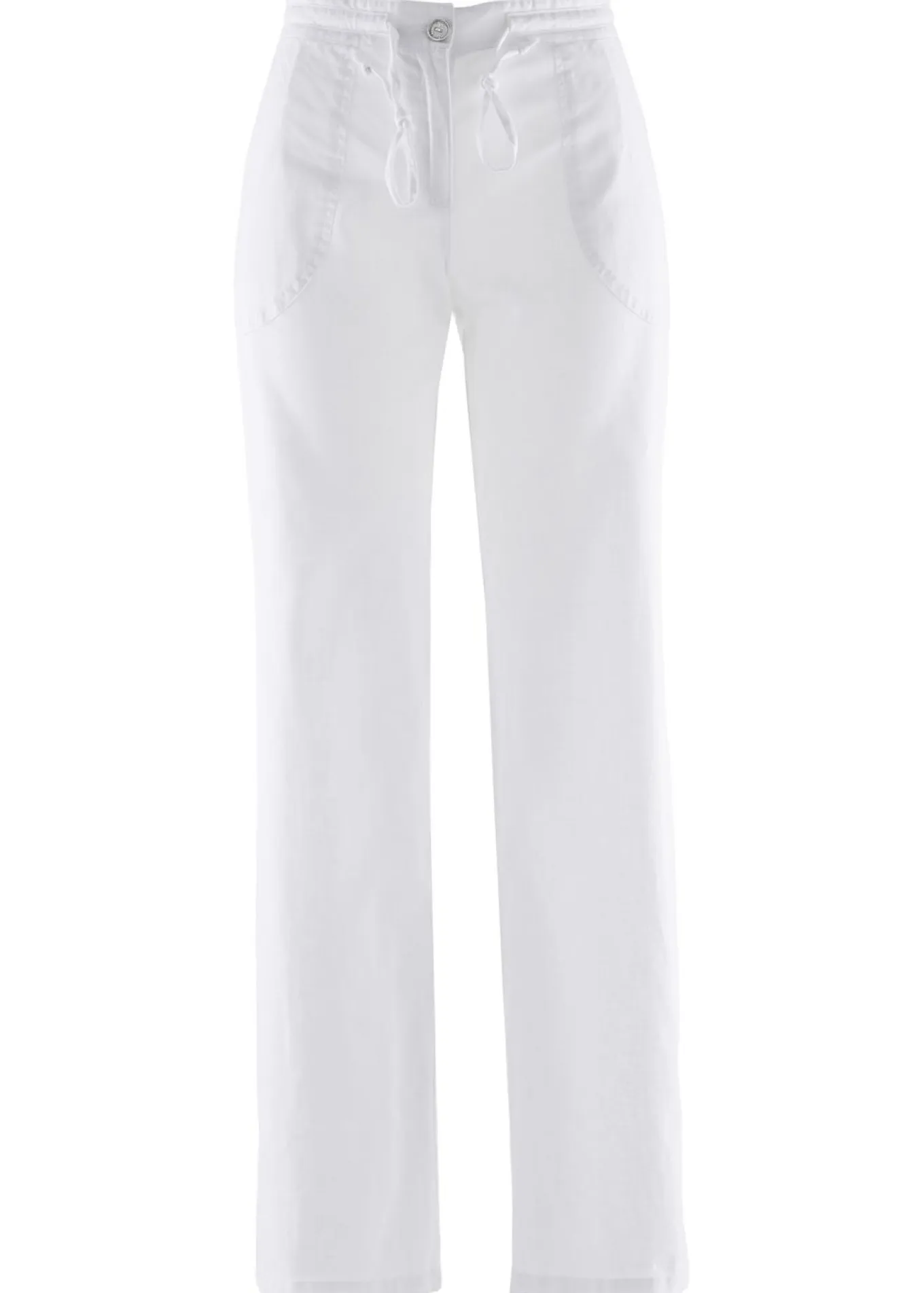 Pantalón ancho con lino