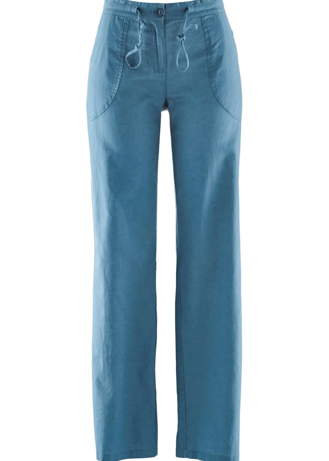 Pantalón ancho con lino