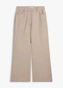 Pantalón ancho de 5 bolsillos con lana