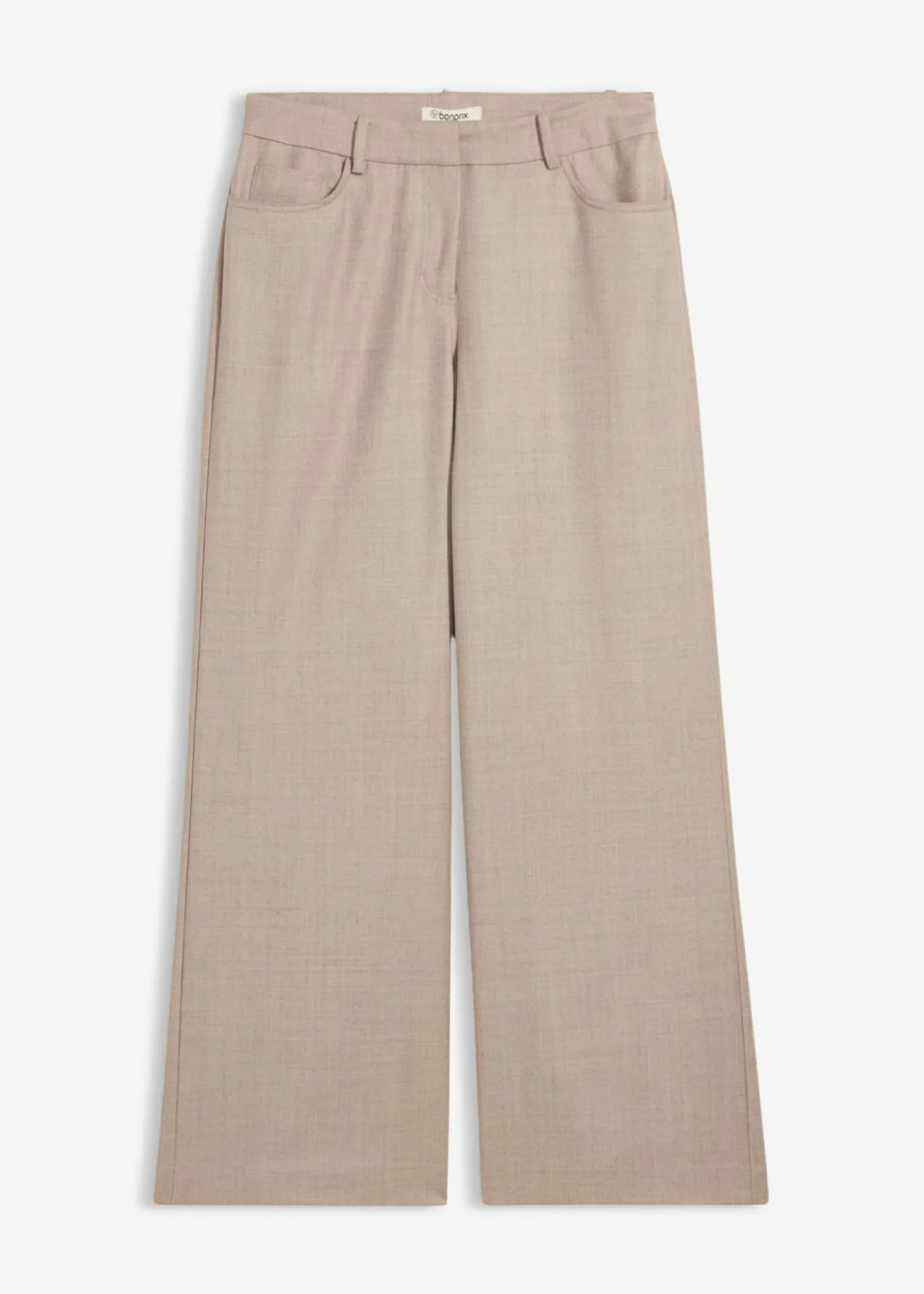 Pantalón ancho de 5 bolsillos con lana