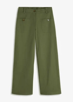 Pantalón ancho de cinturilla cómoda y talle alto
