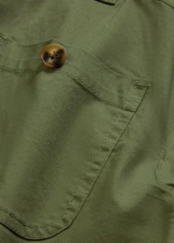Pantalón ancho de cinturilla cómoda y talle alto