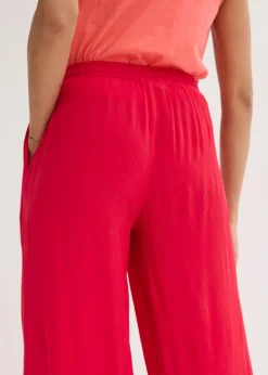 Pantalón ancho de viscosa fina