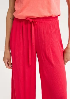 Pantalón ancho de viscosa fina