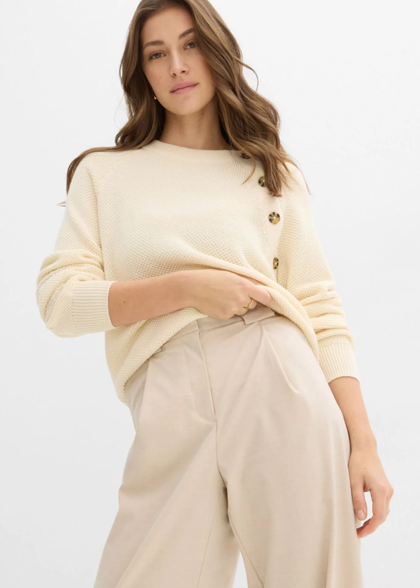 Pantalón barrel con cintura alta