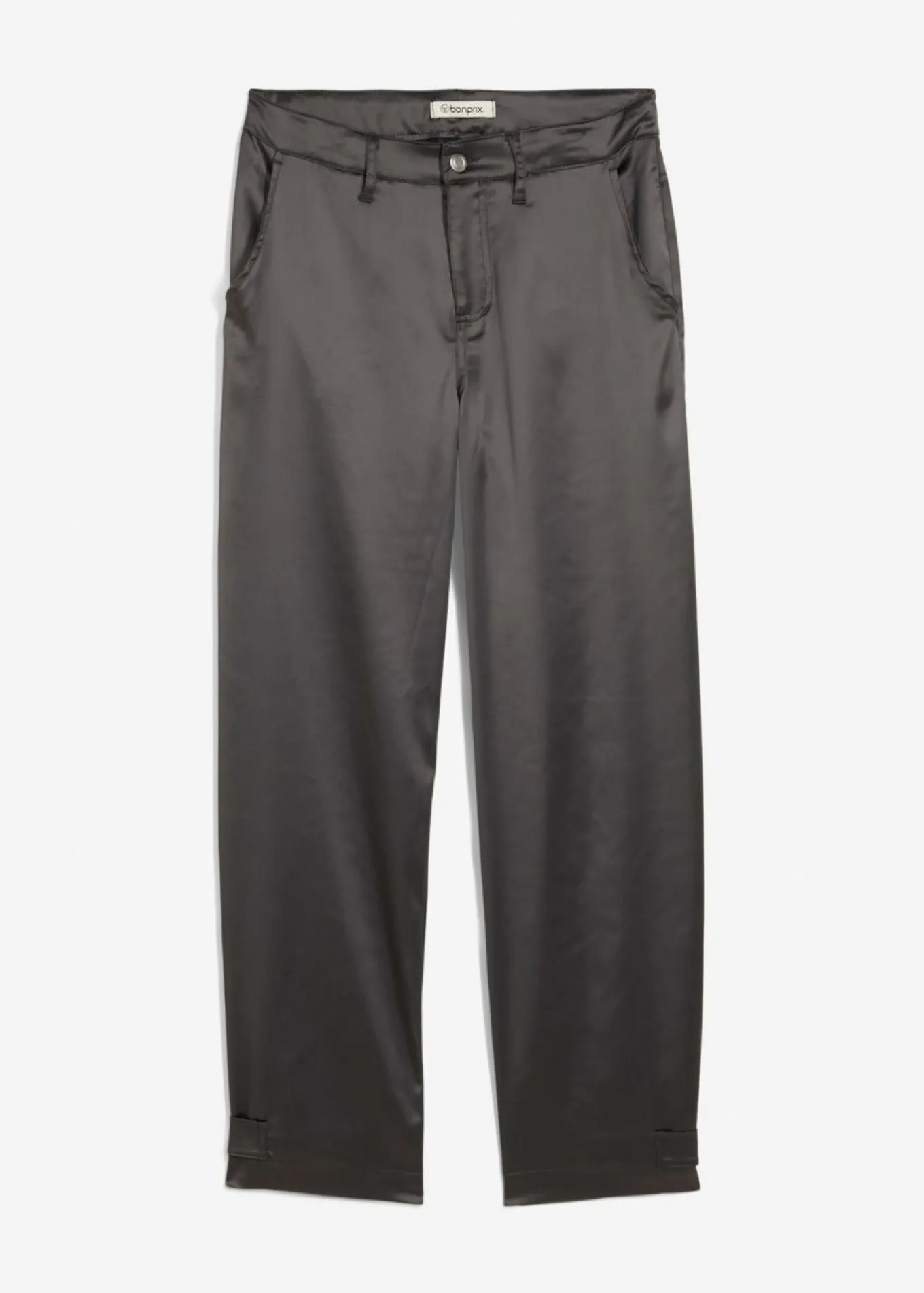 Pantalón barrel con satén fluido