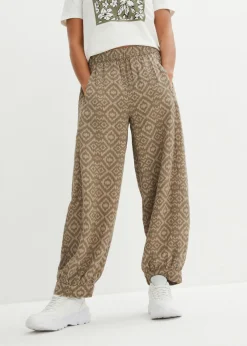 Pantalón bombacho de algodón puro