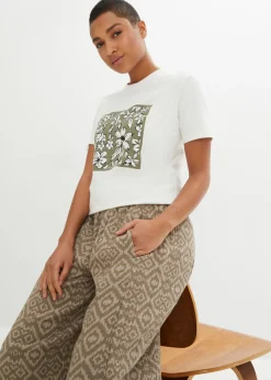 Pantalón bombacho de algodón puro