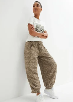 Pantalón bombacho de algodón puro