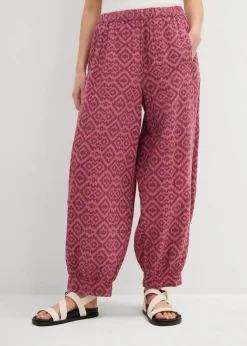 Pantalón bombacho de algodón puro