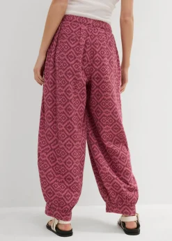 Pantalón bombacho de algodón puro