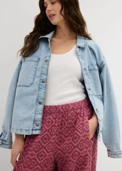 Pantalón bombacho de algodón puro