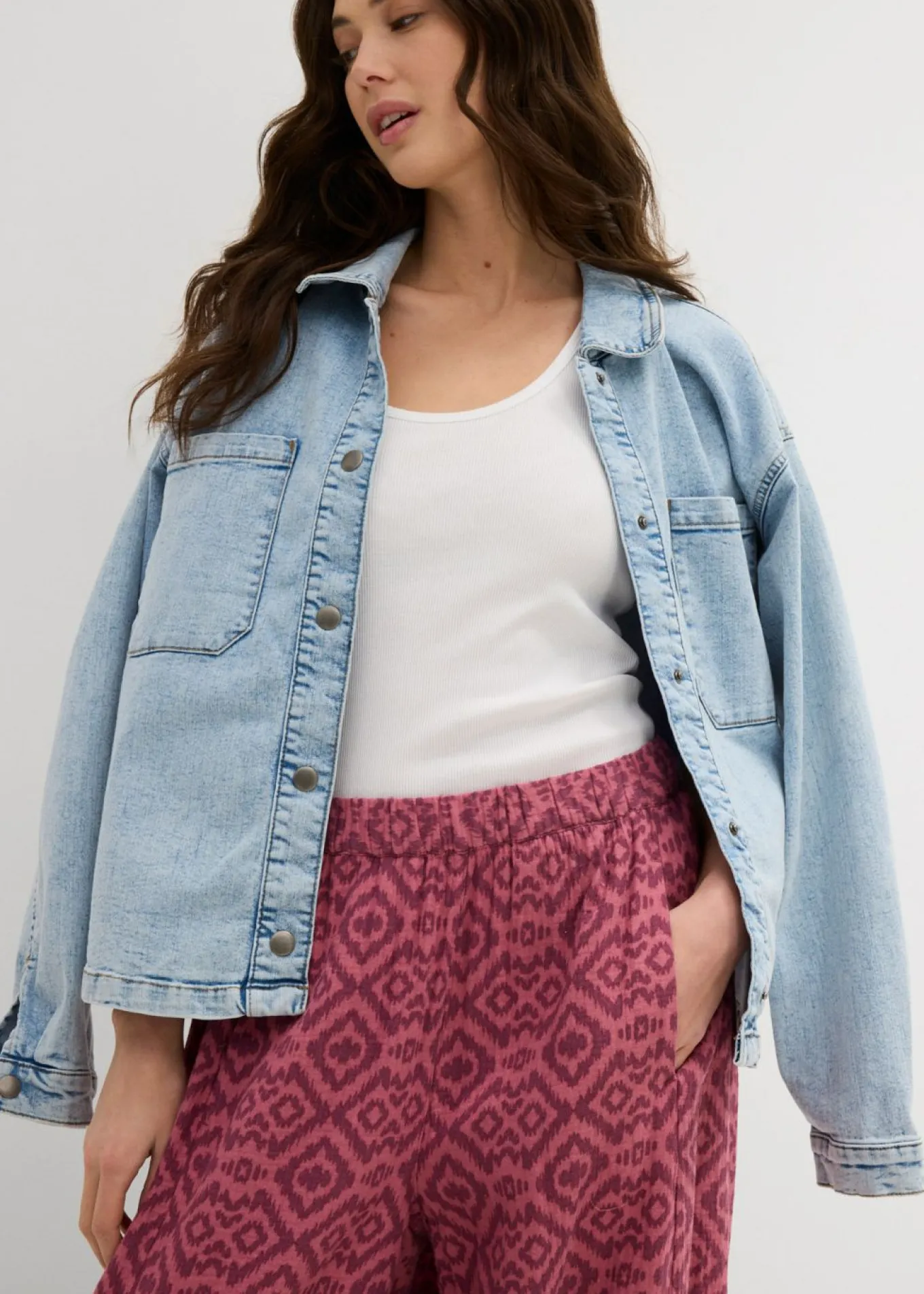 Pantalón bombacho de algodón puro