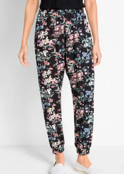 Pantalón bombacho de mezcla de viscosa