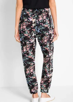 Pantalón bombacho de mezcla de viscosa