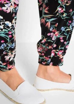 Pantalón bombacho de mezcla de viscosa